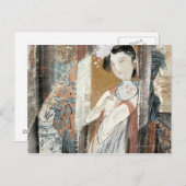 ヘアピン付きフローラ ポストカード (正面/裏面)