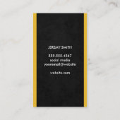 ヘアフラワーイエロートリムスタイリスト 名刺 (裏面)