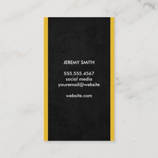 ヘアフラワーイエロートリムスタイリスト 名刺 (裏面)