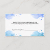 ヘアフローリングロゴ | QRコードアポイントメントカード 予約カード (裏面)