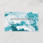 ヘアフローリングロゴ | QRコード | 芸術的 予約カード (裏面)