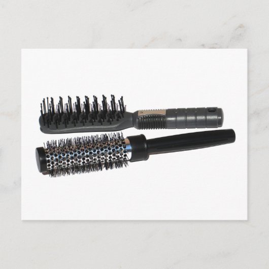 ヘアブラシ ポストカード (正面)