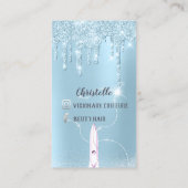 ヘアブルードリップスグリッターコイフラーパープルシザーズ 名刺 (裏面)