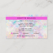 ヘアブレイダーサロンスタイリストホモダンログラフィック  名刺 (裏面)