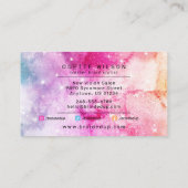 ヘアブレイダースタイリスト水彩銀河系 名刺 (裏面)