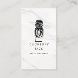 ヘアブレイダーブライズヘアスタイリストラグジュアリーマーブル 名刺