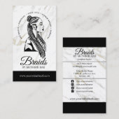 ヘアブレイダーブレイドスタイリストサロン  名刺 (正面/裏面)