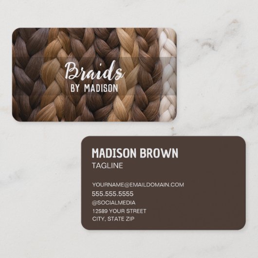 ヘアブレイダー 名刺 (正面/裏面)