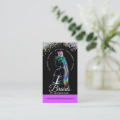 ヘアブレイダー – 組み紐 – 編み紐 – スタイリスト – サロン 名刺 (スタンド正面)