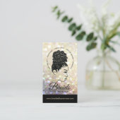 ヘアブレイダー – 組み紐 – 編み紐 – スタイリスト – サロン 名刺 (スタンド正面)