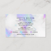 ヘアブレイディングブレイダースタイルリストパステルクラウド 名刺 (裏面)