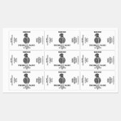 ヘアプロダクトラベルテンプレート組紐パッケージ ラベル (シート)