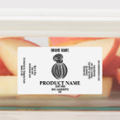 ヘアプロダクトラベルテンプレート組紐パッケージ ラベル (貼付)