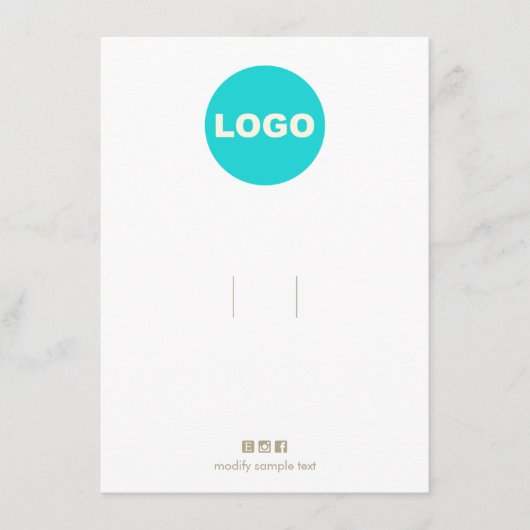 ヘアボウのヘアボウのクリップ追加ロゴ エンクロージャーカード (正面)