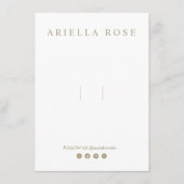 ヘアボウのヘアボウクリップカスタマイズ可能なソーシャルメディア エンクロージャーカード (正面)