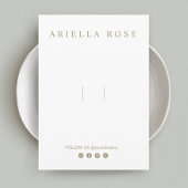 ヘアボウのヘアボウクリップカスタマイズ可能なソーシャルメディア エンクロージャーカード