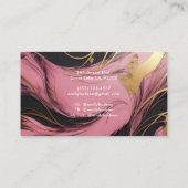 ヘアメイクアップアーティスト美しい 名刺 (裏面)