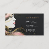 ヘアメイクアップアーティスト美しい 名刺 (裏面)