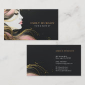 ヘアメイクアップアーティスト美しい 名刺 (正面/裏面)