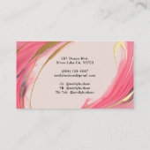 ヘアメイクアップアーティスト美しい 名刺 (裏面)