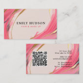 ヘアメイクアップアーティスト美しい 名刺 (正面/裏面)