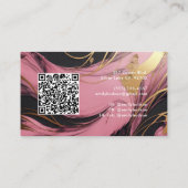 ヘアメイクアップアーティスト美しい 名刺 (裏面)