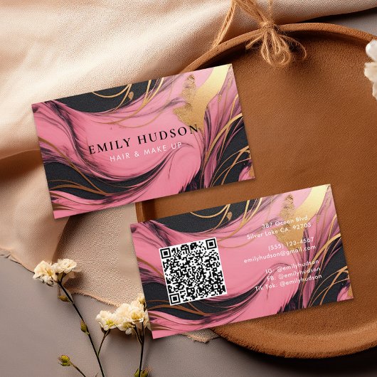 ヘアメイクアップアーティスト美しい 名刺