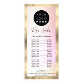 ヘアメイクアップ体気にスキンロゴ美しいスタジオOmbr ラックカード (正面)