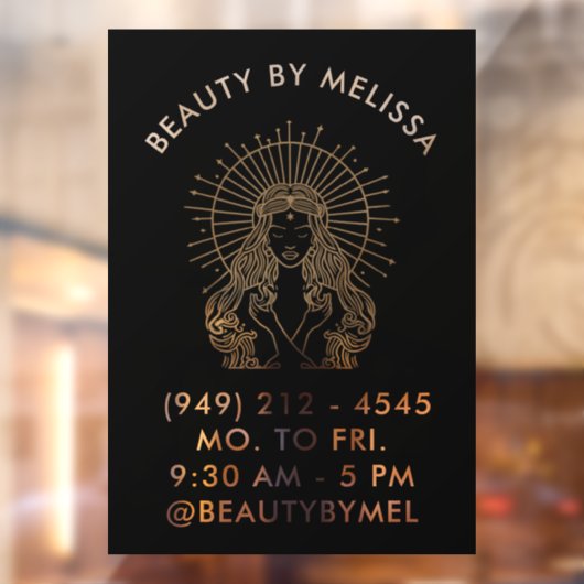 ヘアメイクアップ爪、 ネイルサロン天測タロットマーケティング ウィンドウサイン (シート2)