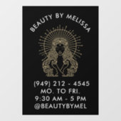 ヘアメイクアップ爪、 ネイルサロン天測タロットマーケティング ウィンドウサイン (シート)