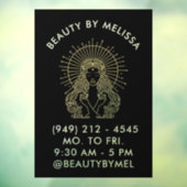 ヘアメイクアップ爪、 ネイルサロン天測タロットマーケティング ウィンドウサイン (シート3)