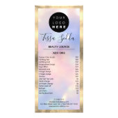 ヘアメイクアップ爪、 ネイルマニキュアペディキュアスパ ラックカード (裏面)