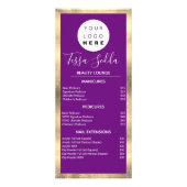 ヘアメイクアップ爪、 ネイルマニキュアペディキュア金ゴールドピンクVIP ラックカード (正面)