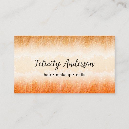 ヘアメイクアップ爪、 ネイル美しいアポイントメントカード 予約カード (正面)