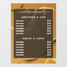 ヘアメイクアップ金ゴールドインクイ抽象芸術アルコールFab値