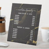 ヘアメイクアップ黒インクイー抽象芸術アルコールFab値 台座サイン (インサイチュ)