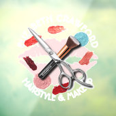 ヘアメイクスタイリスト美しいサロンとお名前 ウィンドウサイン (シート3)