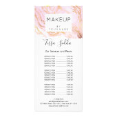 ヘアメイク体スキンアーティスト価格表 ラックカード (正面)