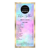 ヘアメイク爪、 ネイルマニキュアペディキュア自筆証書 ラックカード (裏面)