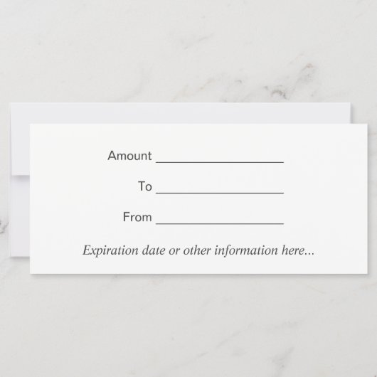 ヘアメイク美しいサロン冬季商品券 (裏面)