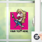 ヘアメタルグレームロックユニコーンブルーギターマンガ ウィンドウサイン (ホーム)