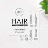 ヘアモダンエクステンションアフターケアアドバイスカード