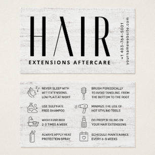 ヘアモダンエクステンションアフターケア名刺