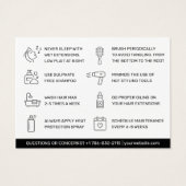 ヘアモダンエクステンションアフターケア名刺 (裏面)