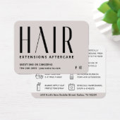 ヘアモダンエクステンションアフターケア名刺 (デスク)