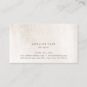 ヘアモダンエレガントサロンバラ金ゴールドシークンコーム 名刺 (裏面)