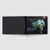 ヘアモダンサロンブラックのクライアントログブック ゲストブック (全面)