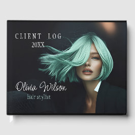 ヘアモダンサロンブラックのクライアントログブック ゲストブック