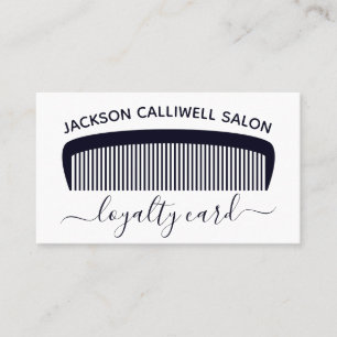 ヘアモダンサロンロイヤリティカードシンプルサロン 名刺