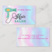 ヘアモダンサロン、ホログラフィック 名刺 (正面/裏面)